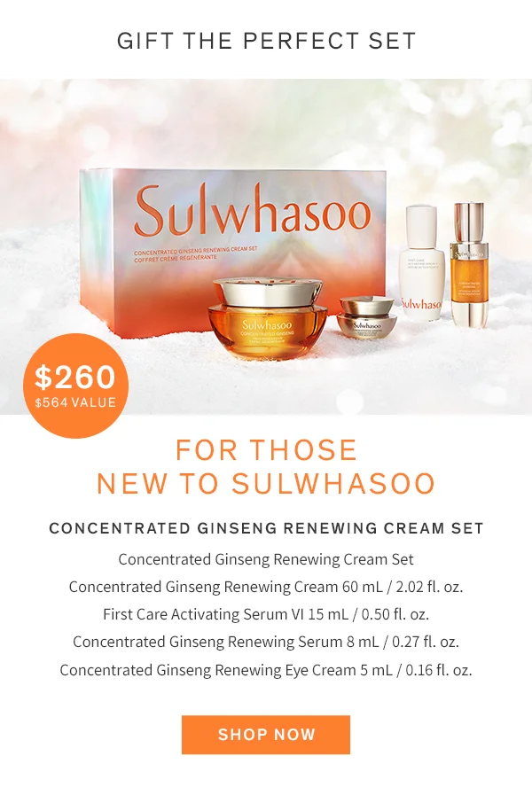 Concentrated Ginseng Renewing Cream Set