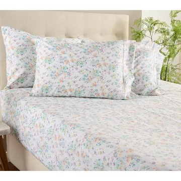 Home Reflections Double Brushed Sheet Set w/ Extra Cases