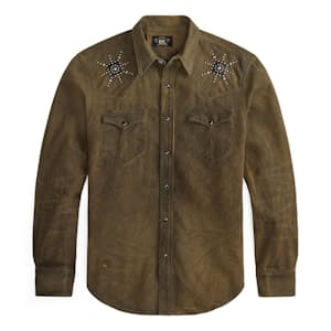 Studded Denim Western Shirt