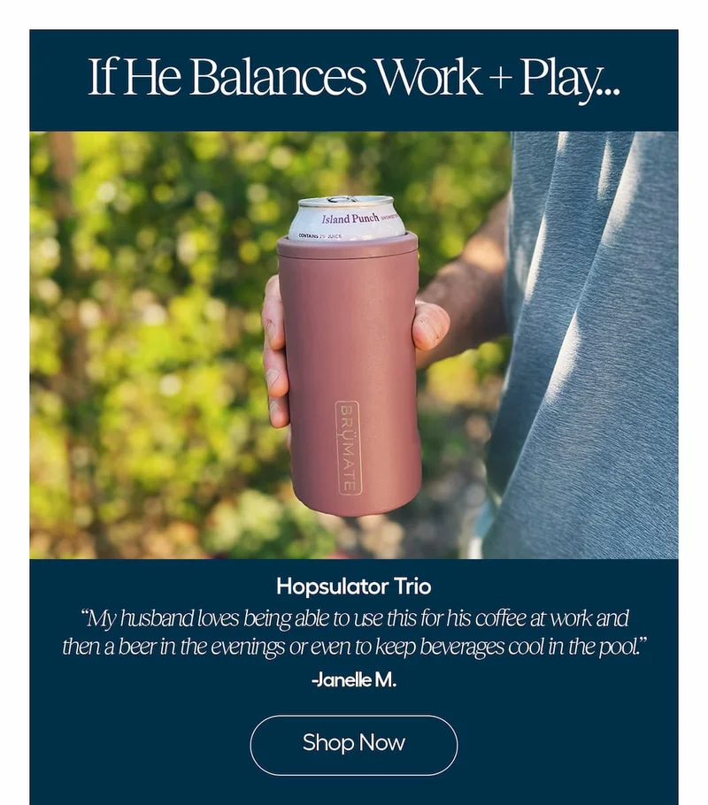 The Hopsulator Trio fits all your favorite 16oz craft cans, becomes a 12oz can cooler, and with one quick switch turns into a 16oz pint tumbler.