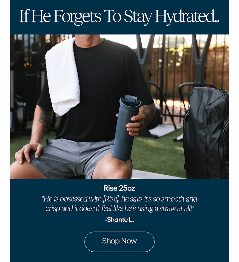 Rise 25oz is cup holder friendly with a lid that locks in every sip with insulation to keep drinks cold, while the covered straw protects your bottle on the go. Shop Rise 25oz
