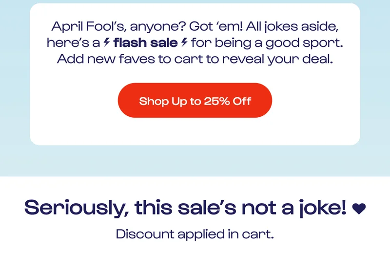 Shop Up to 25% Off