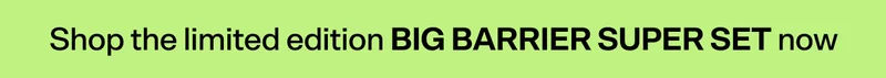🎁 Shop the limited edition BIG BARRIER SUPER SET now 🎁