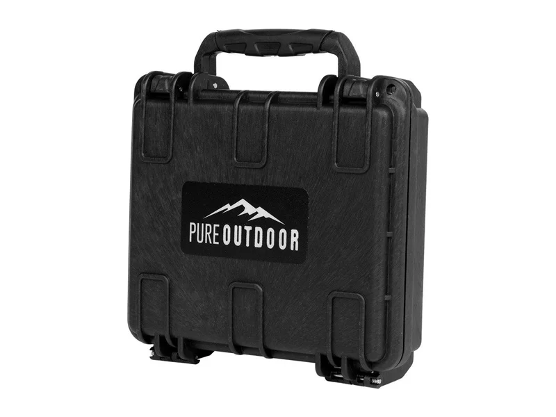 Pure Outdoor by Monoprice Weatherproof Hard Case with Customizable Foam, 7 x 6 x 2 in