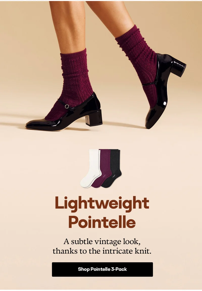 Lightweight Pointelle. A subtle vintage look, thanks to the intricate knit. Shop Pointelle 3-Pack