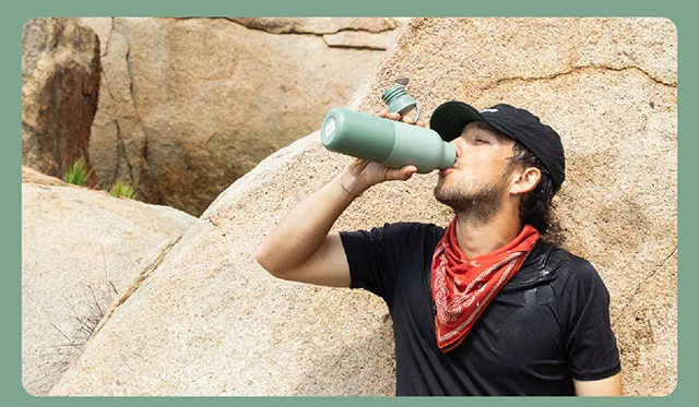 Iceberg - guy holding bottle