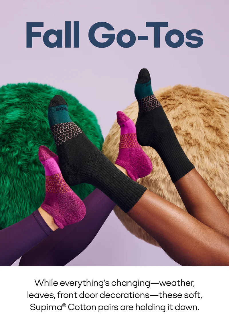 Fall Go-Tos | While everything's changing-weather, leaves, front door decorations-these soft, Supima® Cotton pairs are holding it down.