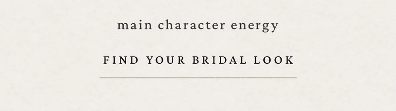 Find Your Bridal Look