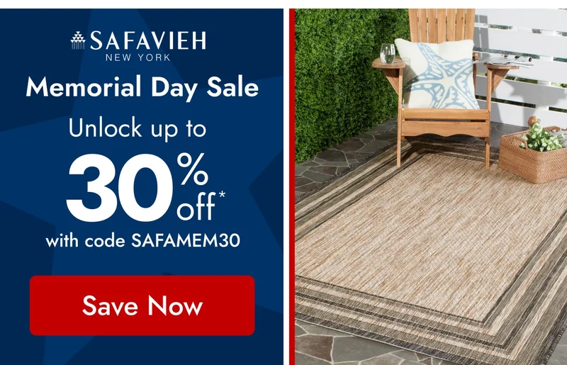 Safavieh: Don’t Miss Out! Save Big on Rugs & Outdoor Furniture