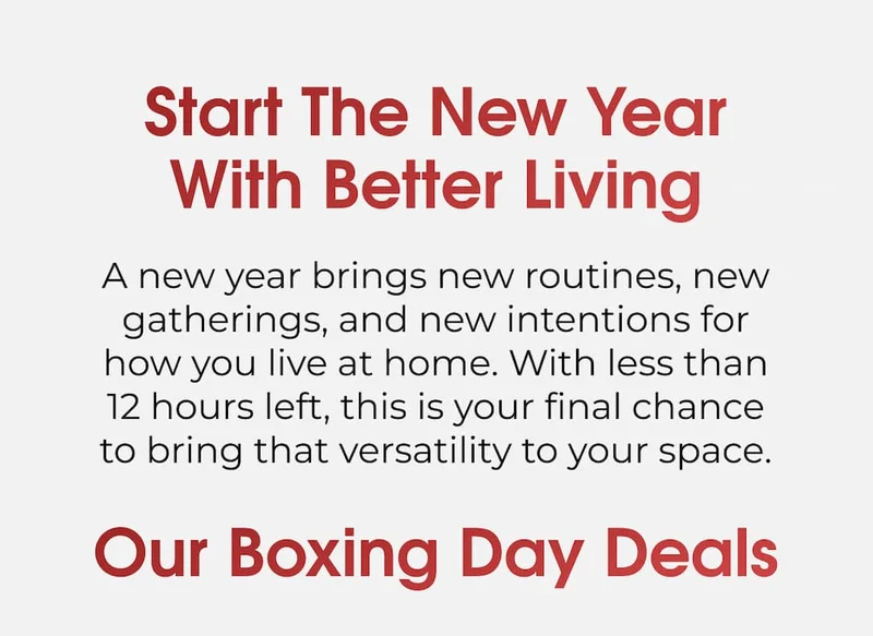 START THE NEW YEAR WITH BETTER LIVING