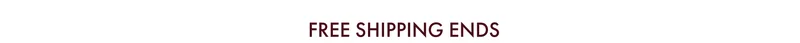 Free shipping ends