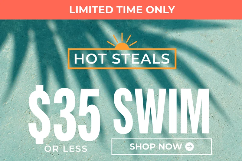 SHOP $35 OR LESS SWIM TRUNKS
