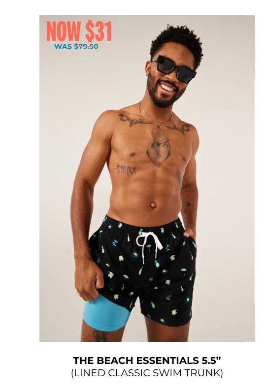 Lined Classic Swim Trunk: The Beach Essentials 5.5"