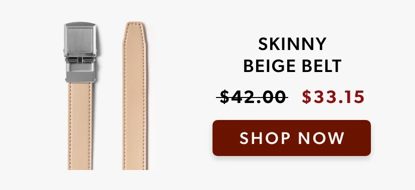 Skinny Beige Belt