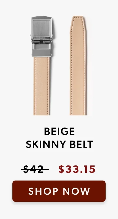 Skinny Beige Belt