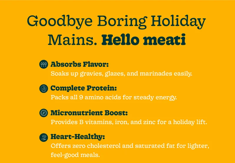 Goodbye Boring Holiday Mains. Hello meati