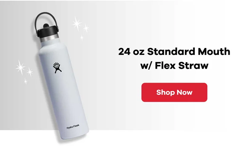 24 oz Standard Mouth w/ Flex Straw