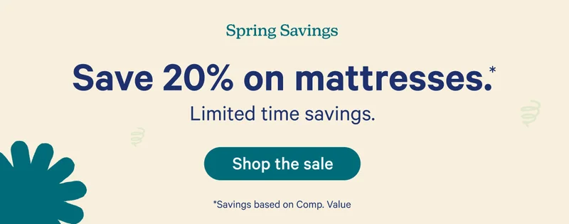 Save 20% on mattresses