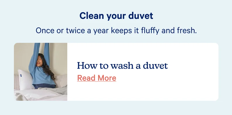 Clean your duvet