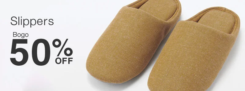 Shop BOGO 50% Off Slippers