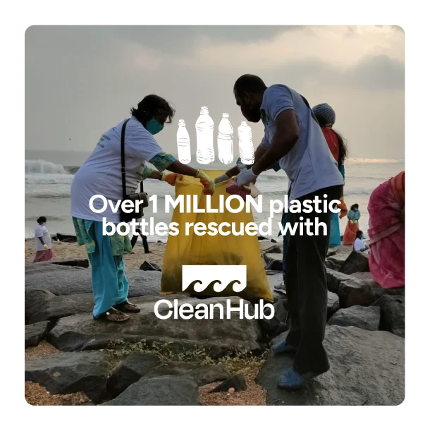 Over 1 million plastic bottles rescued with CleanHub