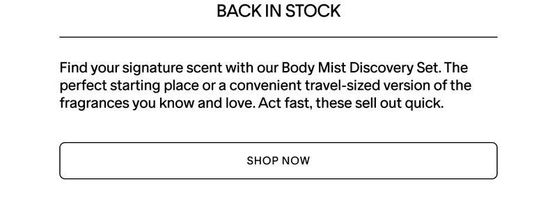 SHOP THE BODY MIST DISCOVERY SET