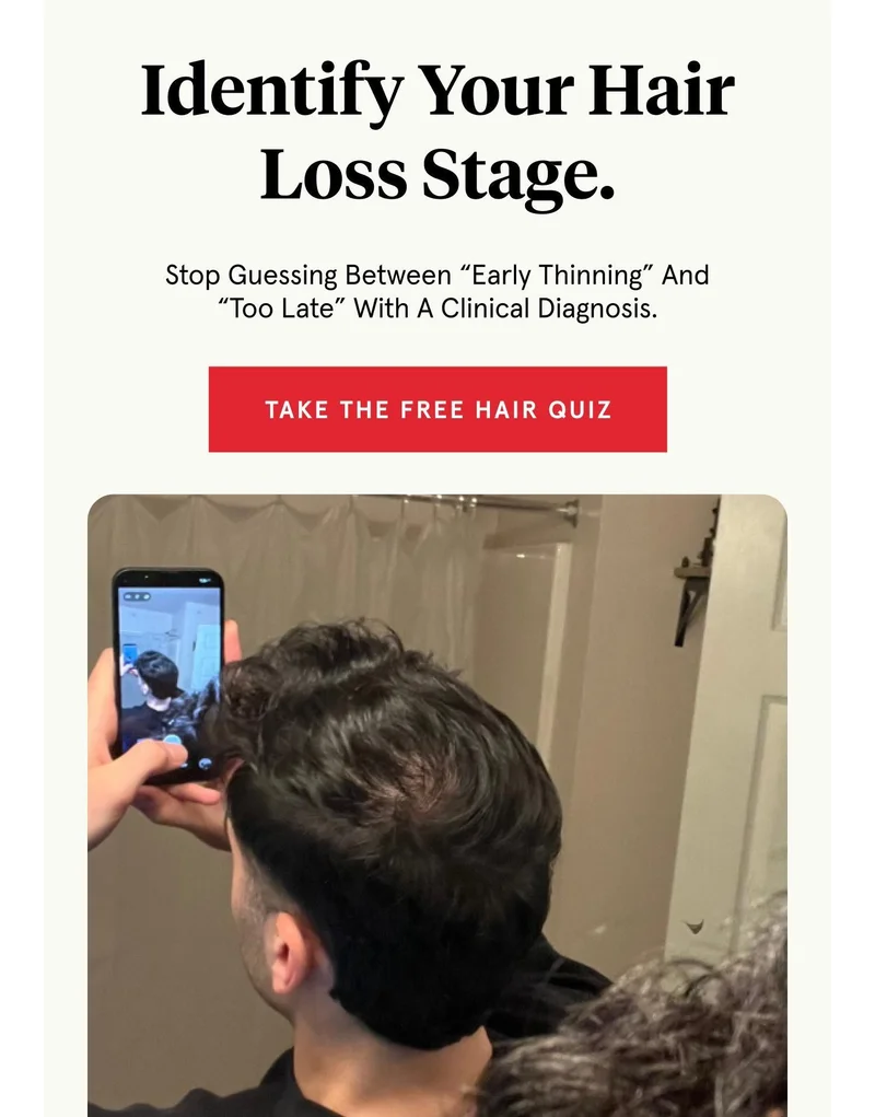 Take the free hair quiz. Take the free hair quiz.