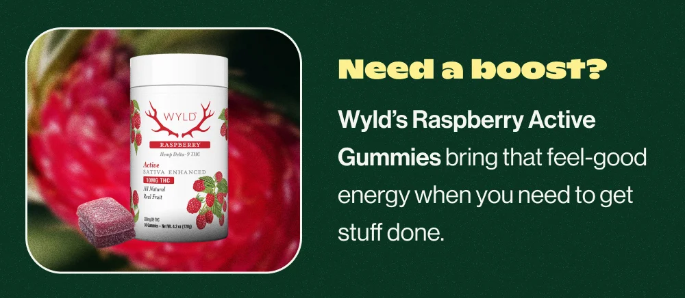 Wyld's Raspberry Active Gummies