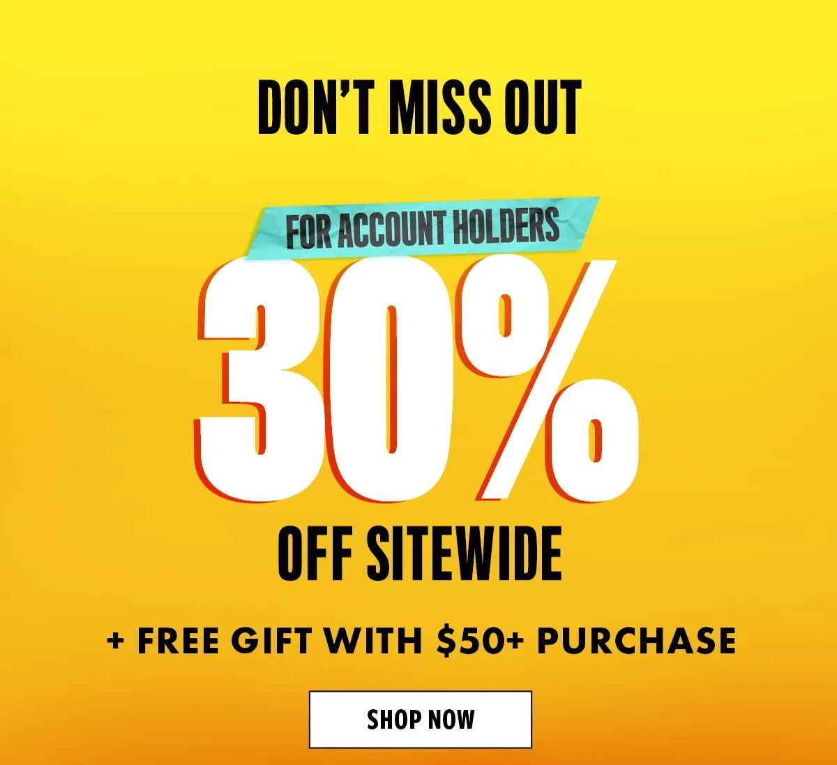 30% off sitewide
