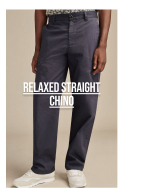 relaxed straight chino dark