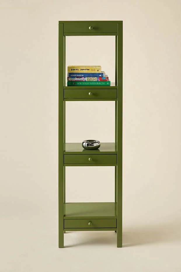 Romie Narrow 4-Drawer Storage Shelf