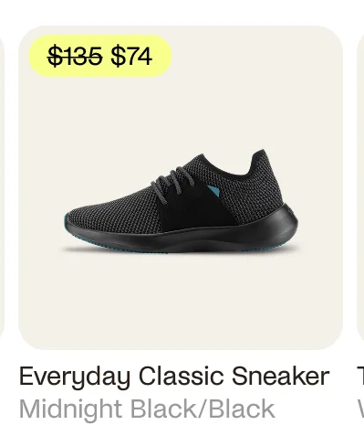 Everyday Classic Sneaker Midnight Black/Black