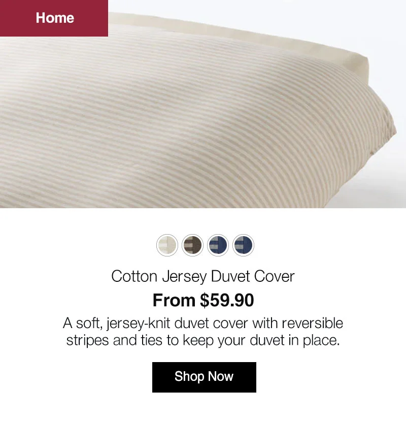 Shop Cotton Jersey Duvet Cover