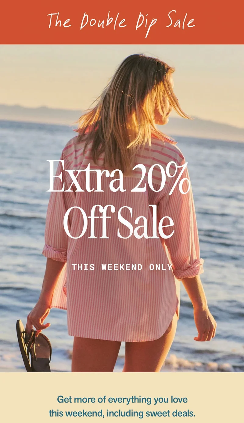 Extra 20% Off This Weekend Only