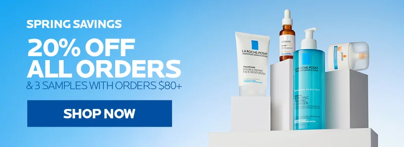 Shop 20% off all orders and 3 samples with orders $80+