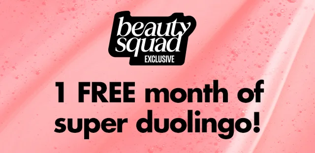 1 free month of super duolingo