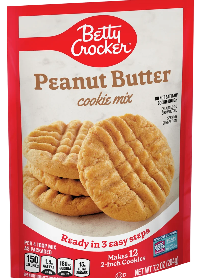 Image of Betty Crocker Peanut Butter Snack Size Cookie Mix