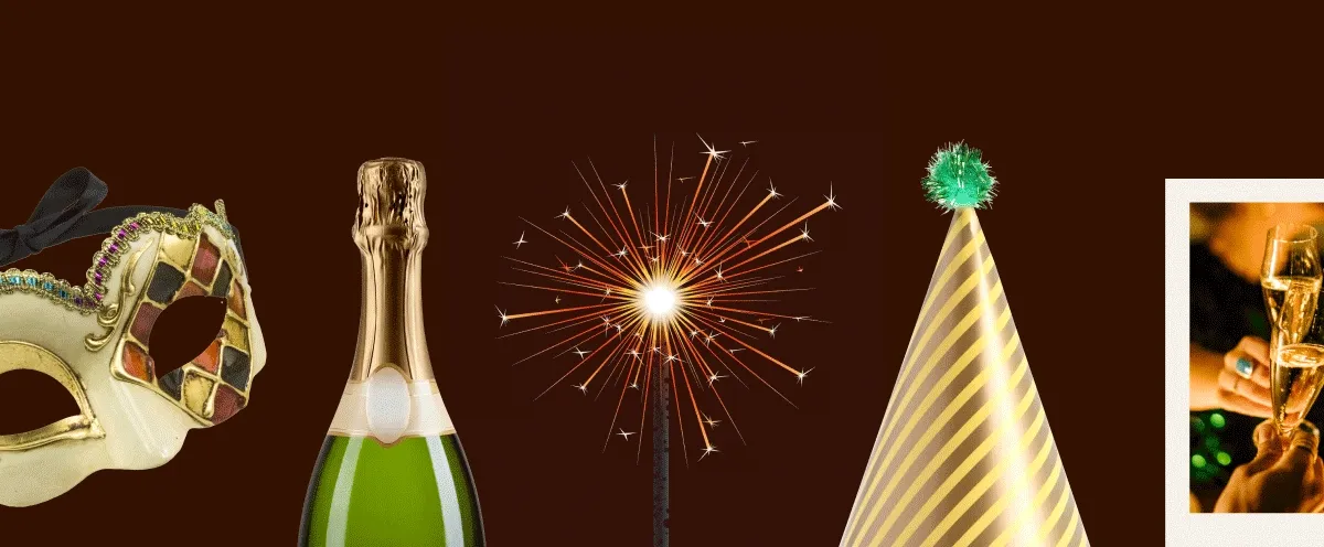 new years cutouts