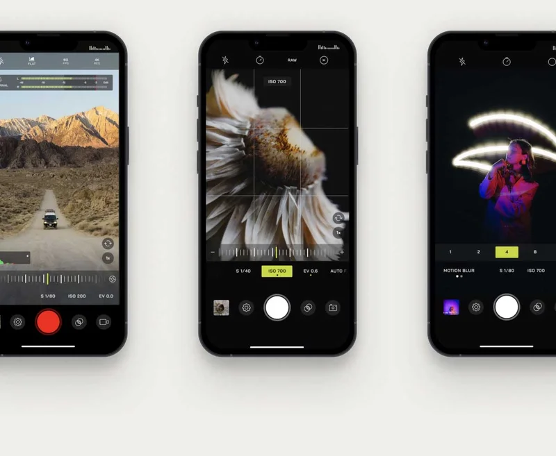 Image of phones with previews of the Moment App