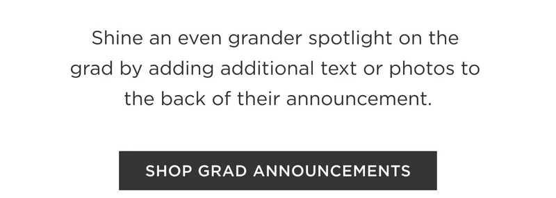 Shop Grad Announcements