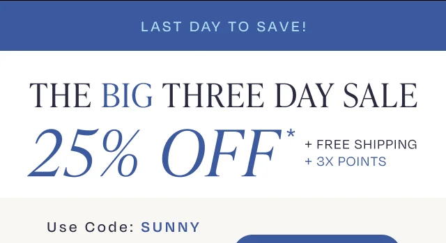 Sale ends tonight