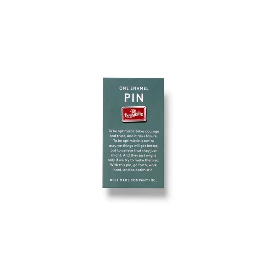 Be Optimistic Pin