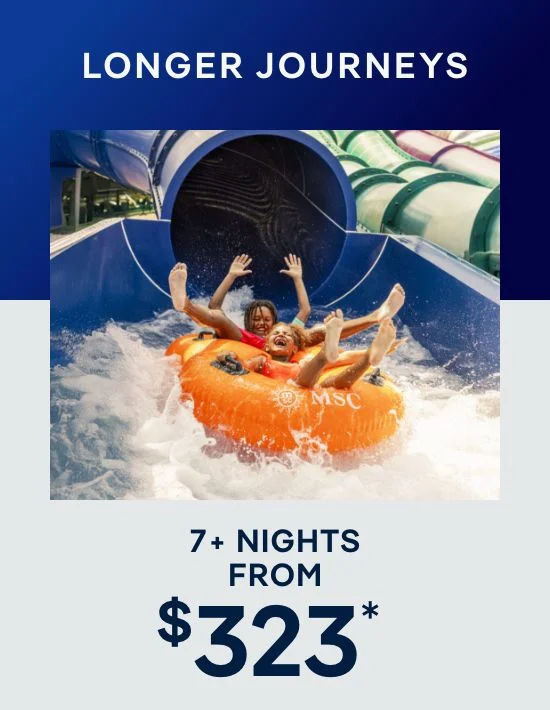 Longer Journeys – 7+ Nights – Click to View Cruises & Book Now