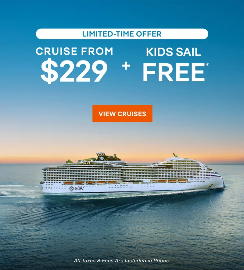 Limited-Time Offer – Cruise From $229 + Kids Sail Free* – Click to View Cruises & Book Now