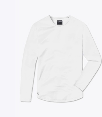 AO Long Sleeve Curve-Hem Tee