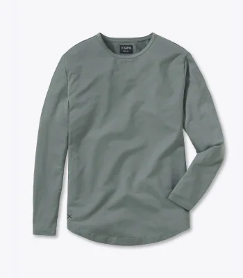 AO Long Sleeve Curve-Hem Tee
