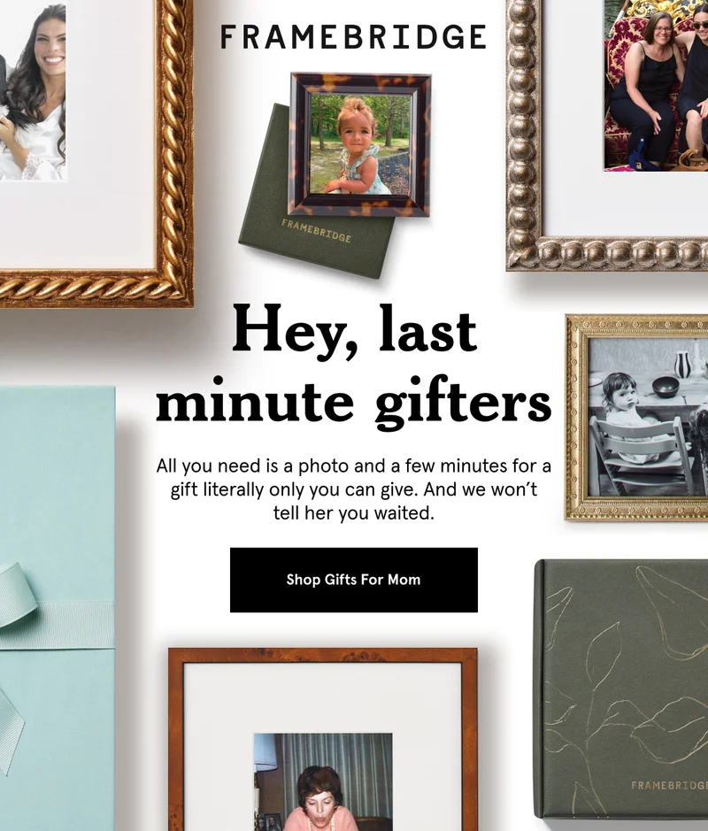 Standard shipping in time for Mother’s Day ends 5/6! Shop gifts