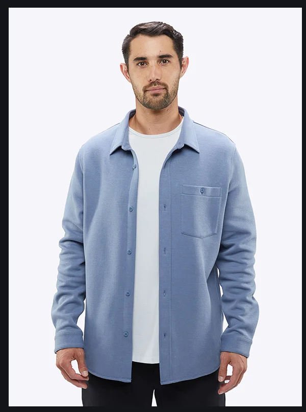 Hydrogen Skyline Knit Overshirt