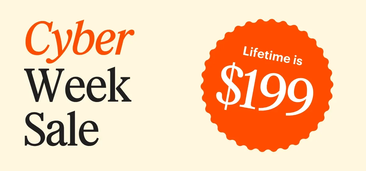 Cyber Week Sale