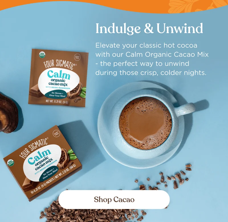 Indulge & Unwind | Elevate your classic hot cocoa with our Calm Organic Cacao Mix - the perfect way to unwind during those crisp, colder nights.&nbsp;| Shop Cacao